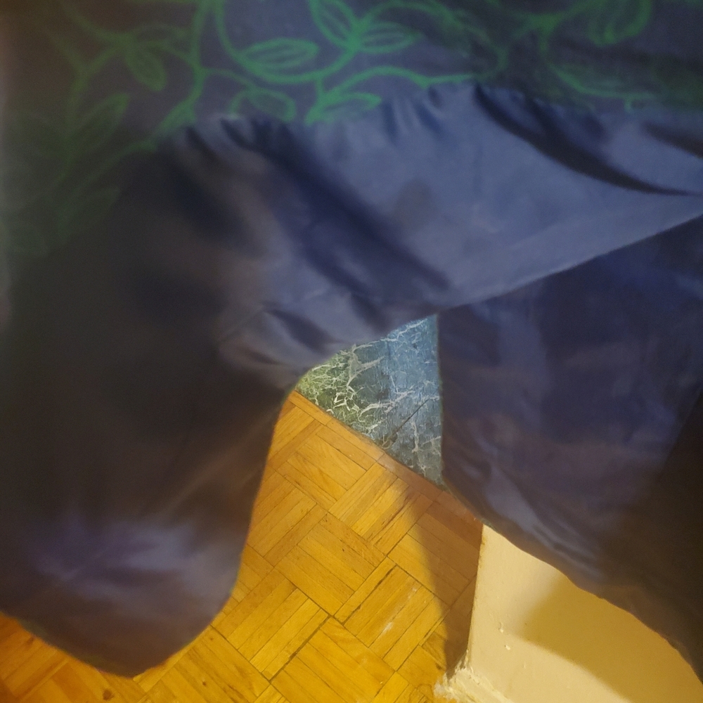 Vintage foliage patterned long jacket - Picture 3 of 4